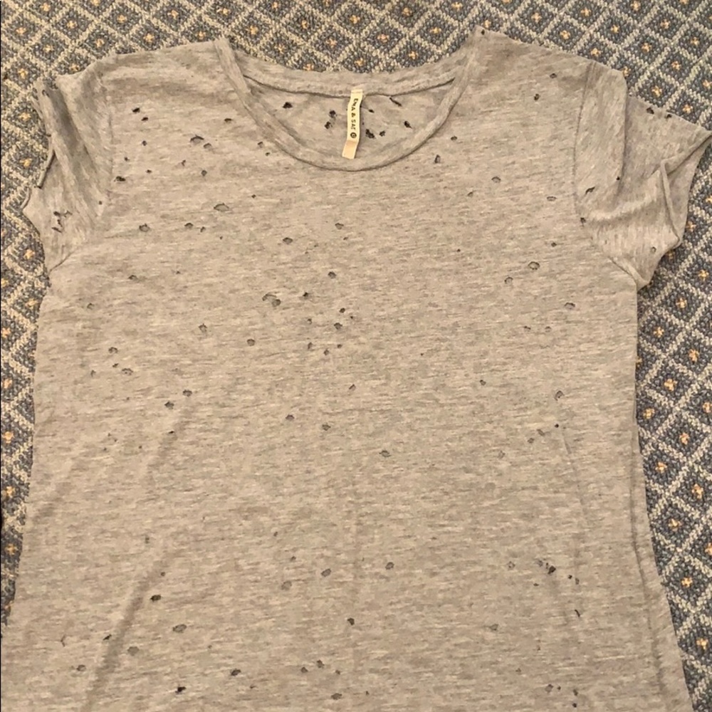 Emma and same vintage hole top